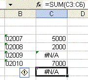 How to fix the #N/A error - Excel formula